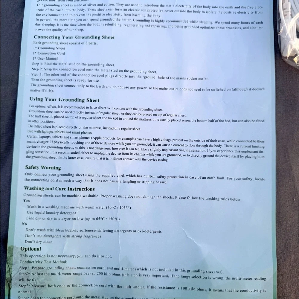 King- Gray Grounding Sheet